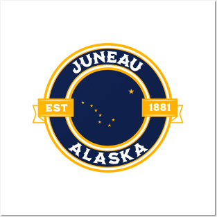 Juneau Alaska State Flag Design Posters and Art